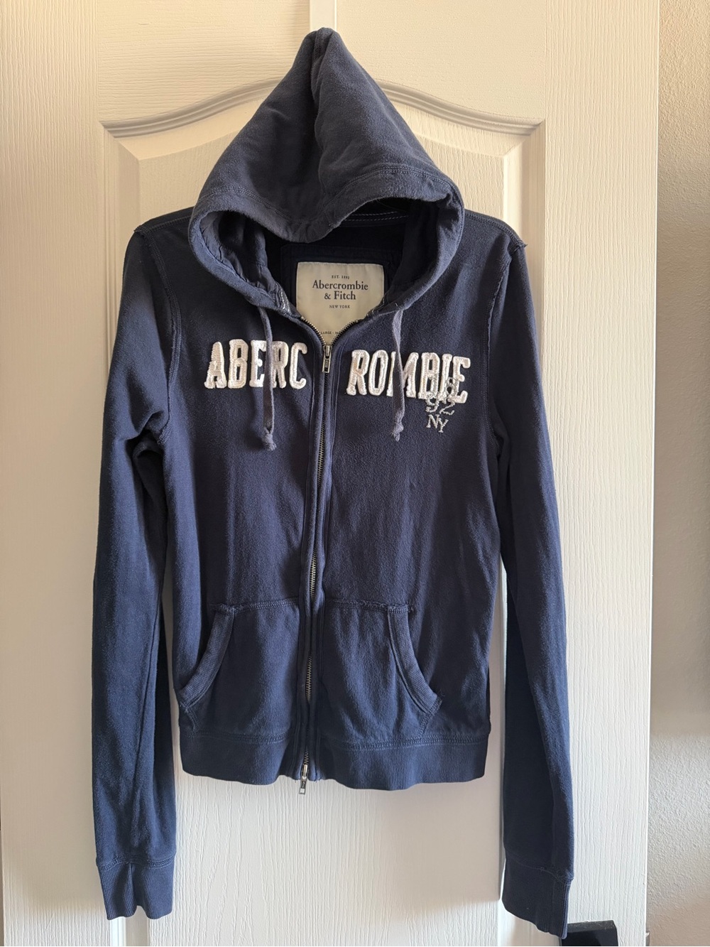 Abercrombie & Fitch Dark Blue Full-Zip Hoodie
